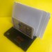 Porta carte da scrivania realizzato con floppy disk e fiches lire italiane