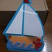 Invito barca,invito per compleanno battesimo tema mare ancora timone,barca a vela partecipazione,invito personalizzato tema marino,invito 3D