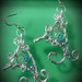 Orecchini pendenti in filo di alluminio e perline colorate - TRIANGOLO RICCI