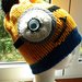 Cappello in lana, forma di Minions, fatto a mano