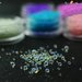 Sfere riempimento creazione gioielli resina epossidica viola perla acqua bolle