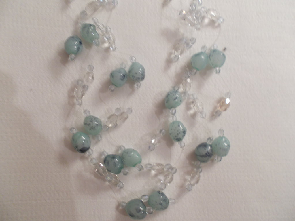 Mikovivi Collana di Perline Donna, Collane Estive d'Oro Delicata Perlina Azzurra Collana Collana Girocollo con Perline Bohémien Regali di Gioielli per Donne e Ragazze