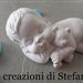 12 bomboniere in polvere di ceramica neonato/neonata per nascita e battesimo