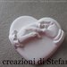 12 sacchettini in cotone con calamita in polvere di ceramica a forma di cuore con scambio anelli