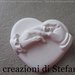 Lotto di 12 calamite in polvere di ceramica a forma di cuore con scambio anelli