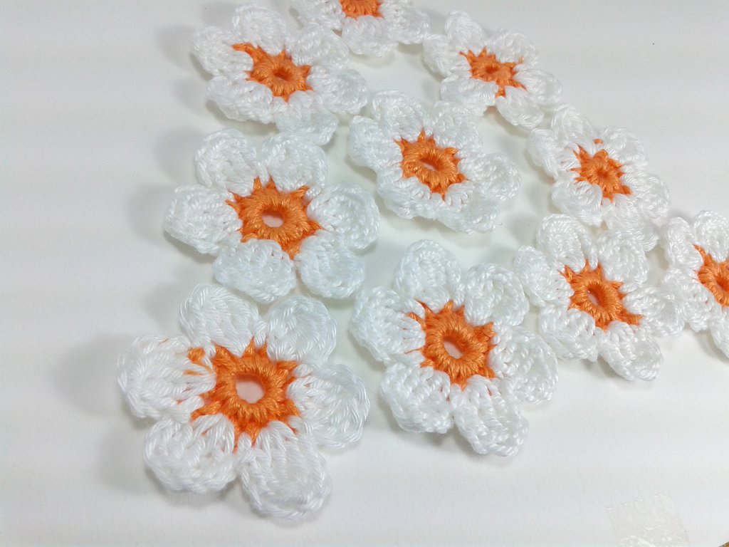 QUARKZMAN 50pz Toppe Cucire Forma Fiore Petali Floreali