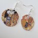 Orecchini con opera di Klimt