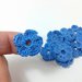  Mini Fiori a uncinetto per applicazioni / Set di 10 fiori  Fiori blu fiordaliso