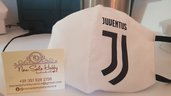 Mascherina Juventus total white