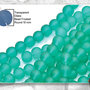 100 Perle Vetro Satinato 10 mm - sfera smerigliata  (pack: 100 pezzi)