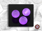 100 Perle Vetro Satinato 10 mm - sfera smerigliata - Ghiacciato (pack: 100 pezzi)