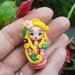 Rapunzel dollina in fimo, mini bambolina principessa