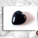 30 Perle vetro - colore Nero - Cuore - 9 x 15 mm - Creazione Gioielli