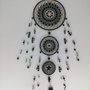 Acchiappasogni mandala realizzato con perline  tessute a mano. Beaded dreamcatcher.