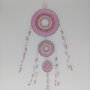 Acchiappasogni mandala realizzato con perline  tessute a mano. Beaded dreamcatcher.