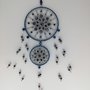 Acchiappasogni mandala realizzato con perline  tessute a mano. Beaded dreamcatcher.