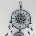 Acchiappasogni mandala realizzato con perline  tessute a mano. Beaded dreamcatcher.