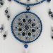 Acchiappasogni mandala realizzato con perline  tessute a mano. Beaded dreamcatcher.