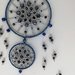 Acchiappasogni mandala realizzato con perline  tessute a mano. Beaded dreamcatcher.