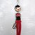 Collana con ciondolo bambolina francese. French doll pendant necklace.