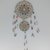 Acchiappasogni mandala realizzato con perline  tessute a mano. Beaded dreamcatcher.