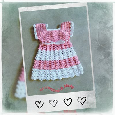 Vestito bimba uncinetto Vestito bimba uncinetto