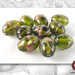 20 Perle Vetro  20 x 16,5 mm- Ovale - Verde Acido