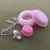 Collana con macaron rosa in fimo con scatolina coordinata. Su ordinazione, vari colori