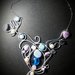Collana in filo di alluminio e perle colorate fatta a mano - 1000 PERLE