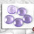 20 Cabochons 20 mm vetro - Lilla - 20 x 4 mm - CAB20-L