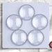 20 Cabochons 20 mm vetro - Trasparente - 20 x 4 mm - CAB20-TR