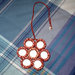 collana con ciondolo di fiore rosso (n°578/579)