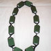 collana di cotone verde e nastro nero (n°568)