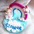 Cake Topper unicorno bimba arcobaleno fimo