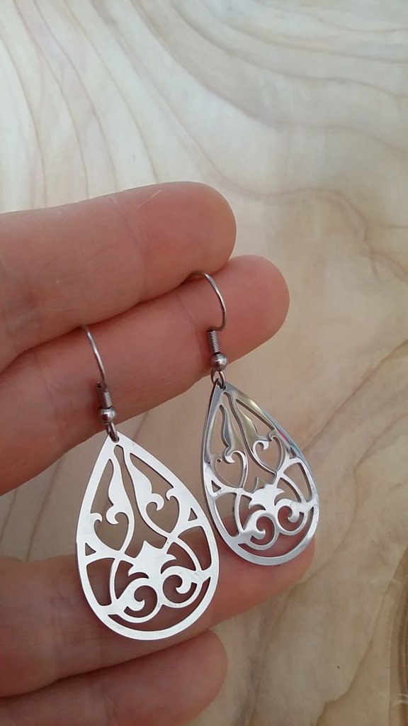 Elli 0301512315 Orecchini pendenti da donna, con pietre ornamentali a goccia, in argento 925, con pietra di luna bianca
