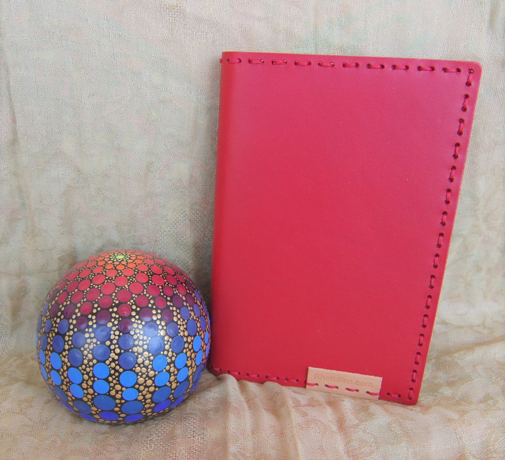 Vacavaliente Taccuino In Pelle Rossa | Quaderno Elegante Con 4 Pezzi | Scrittura E Appunti