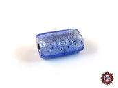 20 Perle Vetro Blu Light  - 25 x 16 x 5 mm - rettangolo 