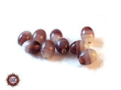 150 Perle in Vetro ovale effetto marmo 10 x 8 mm - Viola Lilla Trasparente