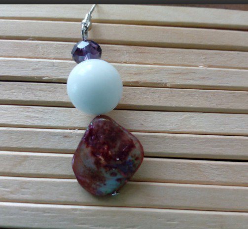 Collana lunga di ametista perle e quarzo rosa | AMetis® Gioielli