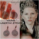 CUPENDA Orecchini Vichinghi In Argento Sterling 925 - Cerchi Celtici Con Simboli Nordici
