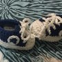 Scarpine  neonato uncinetto crochet tennis