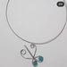 Collana con farfalla in wire