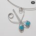 Collana con farfalla in wire