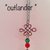 Collana OUTLANDER ciondolo libellula scozia cristallo regalo amore