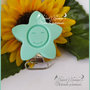 Clip in silicone alimentare certificato *Stella smie* Verde chiaro