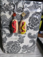 hotdog earrings