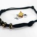 Collana nera e oro in paste polimeriche + regalo con orecchini in resina nera!!!