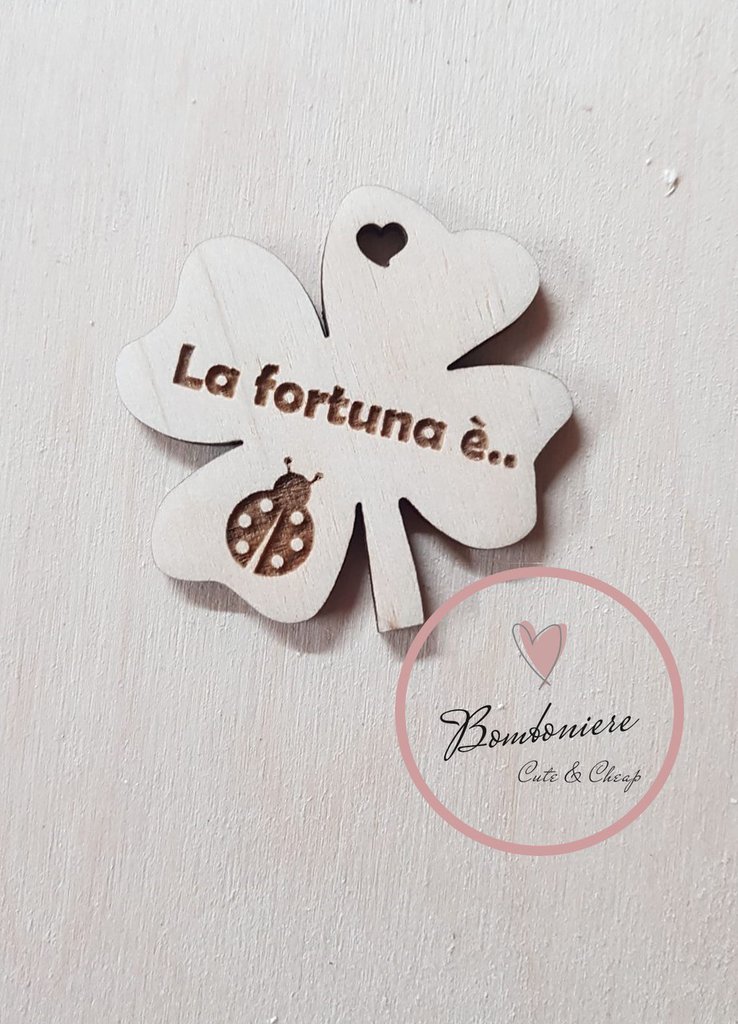 100 Pezzi Portafortuna In Legno: Coccinelle E Quadrifogli Autoadesivi Per Decorazioni Fai Da Te