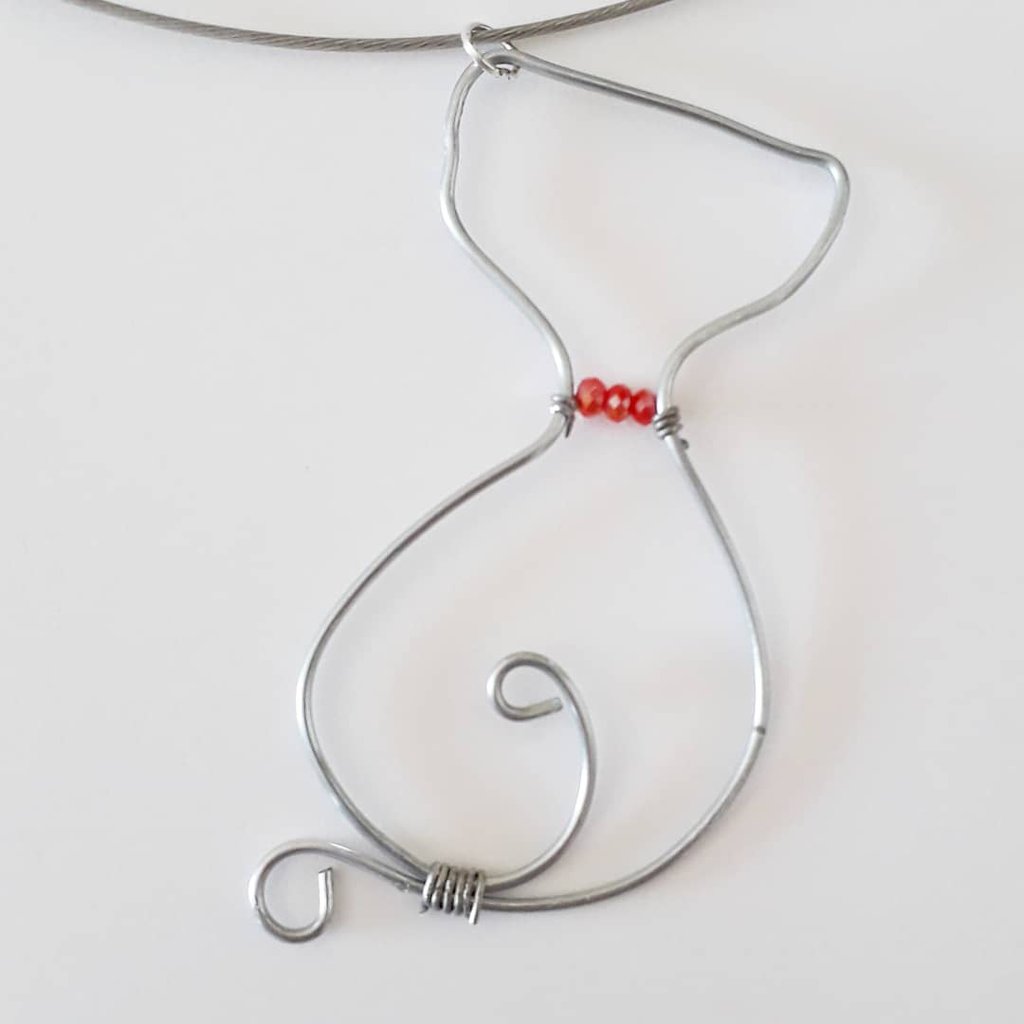 Collana in oro bianco con gatto - lunghezza 38,6 - Catawiki