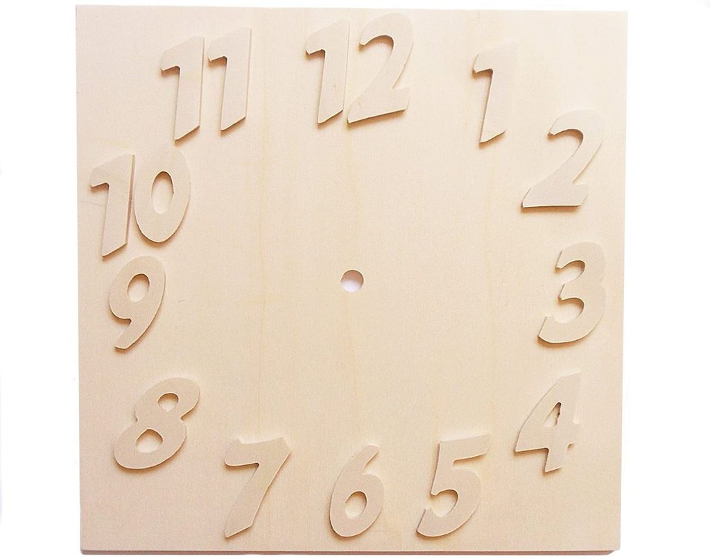 Colorcoop Set Di Numeri In Legno Per Orologio (2 Kit)